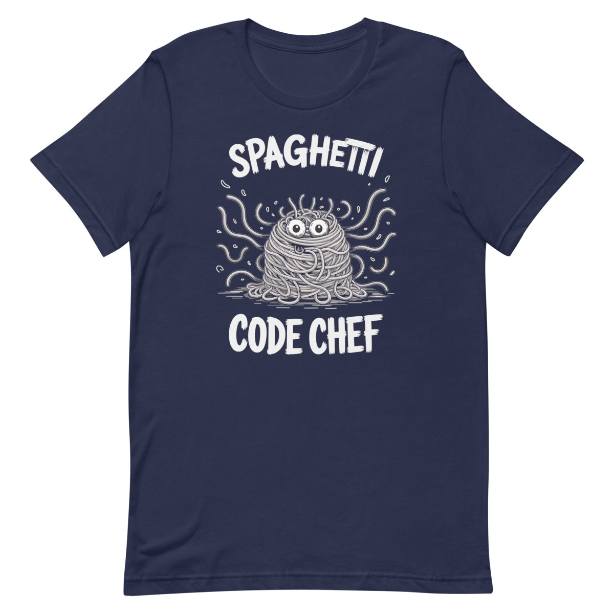 Spaghetti Code Chef cartoon developer funny - Developer T-shirt - techmerch.io