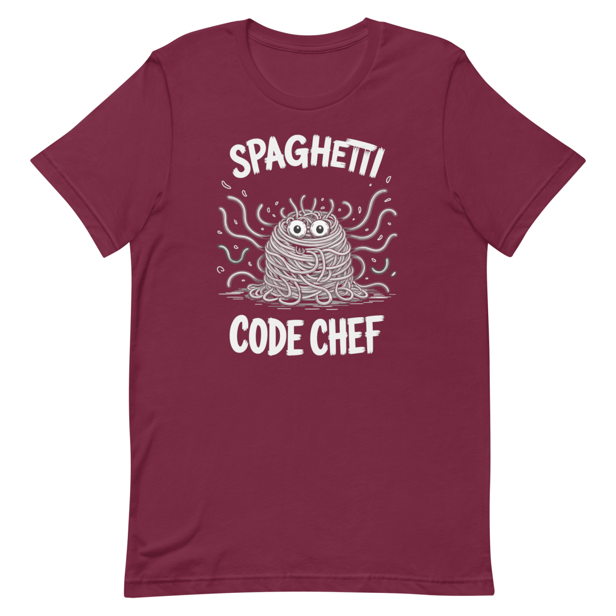 Spaghetti Code Chef cartoon developer funny - Developer T-shirt - techmerch.io