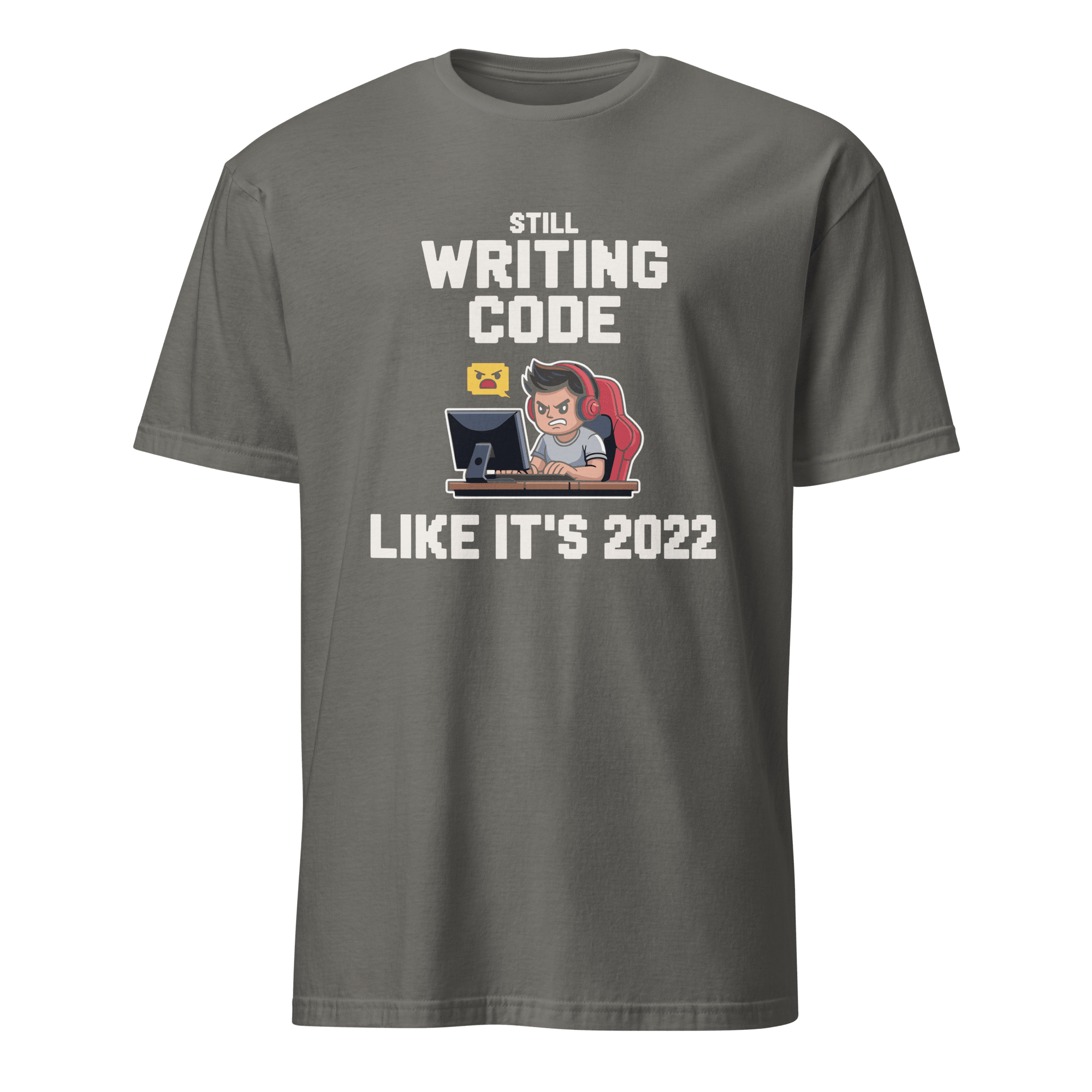 Still Writing Code 2022 cartoon code full - search still writing code like it's 2022 - Developer T-shirt - techmerch.io