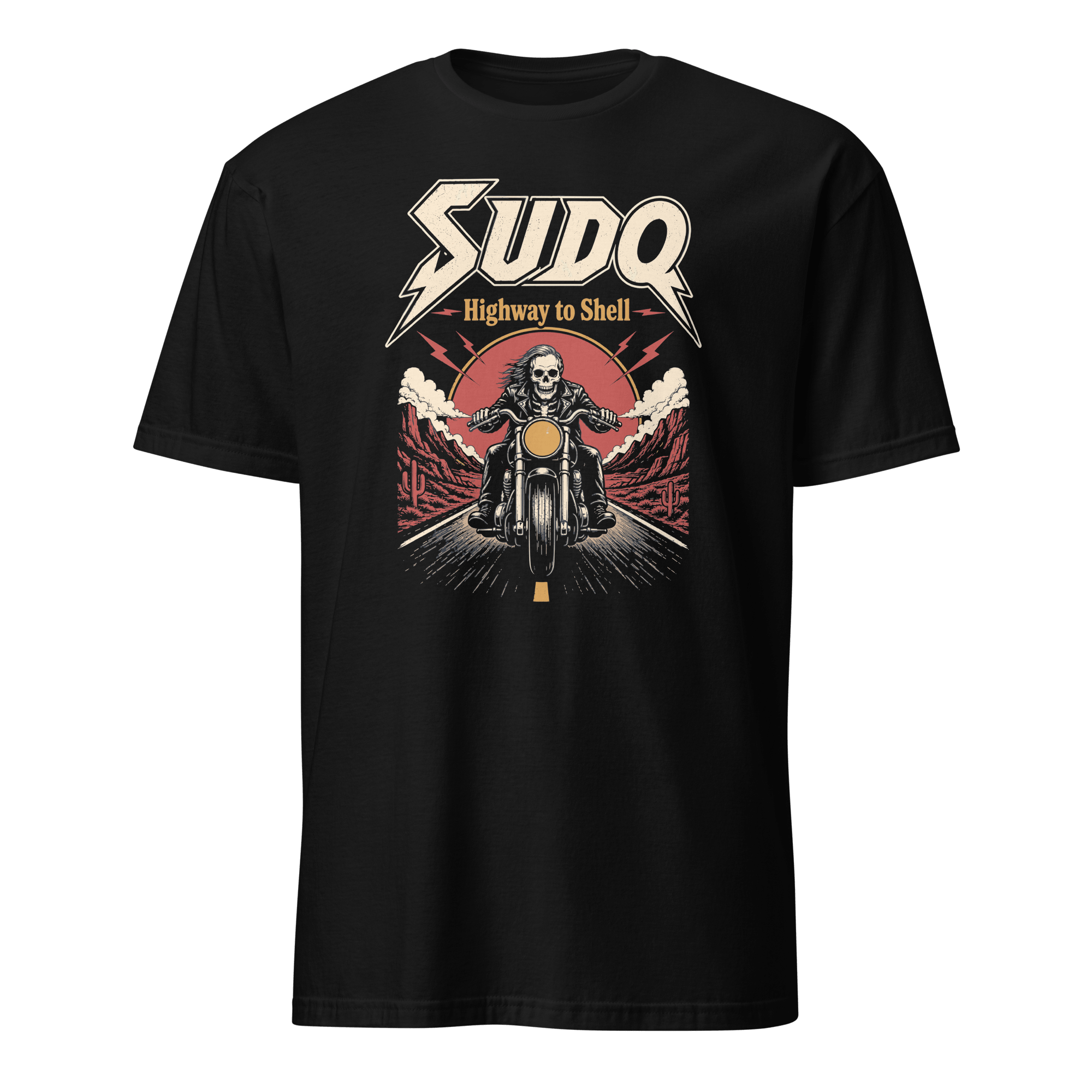 sudo Highway to Shell devops linux sarcastic - Developer T-shirt - techmerch.io