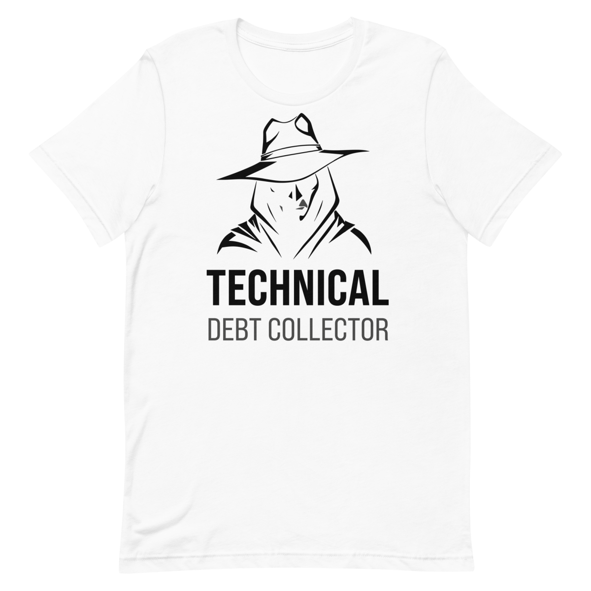 Tech Debt Collector cartoon clever coding - Developer T-shirt - techmerch.io