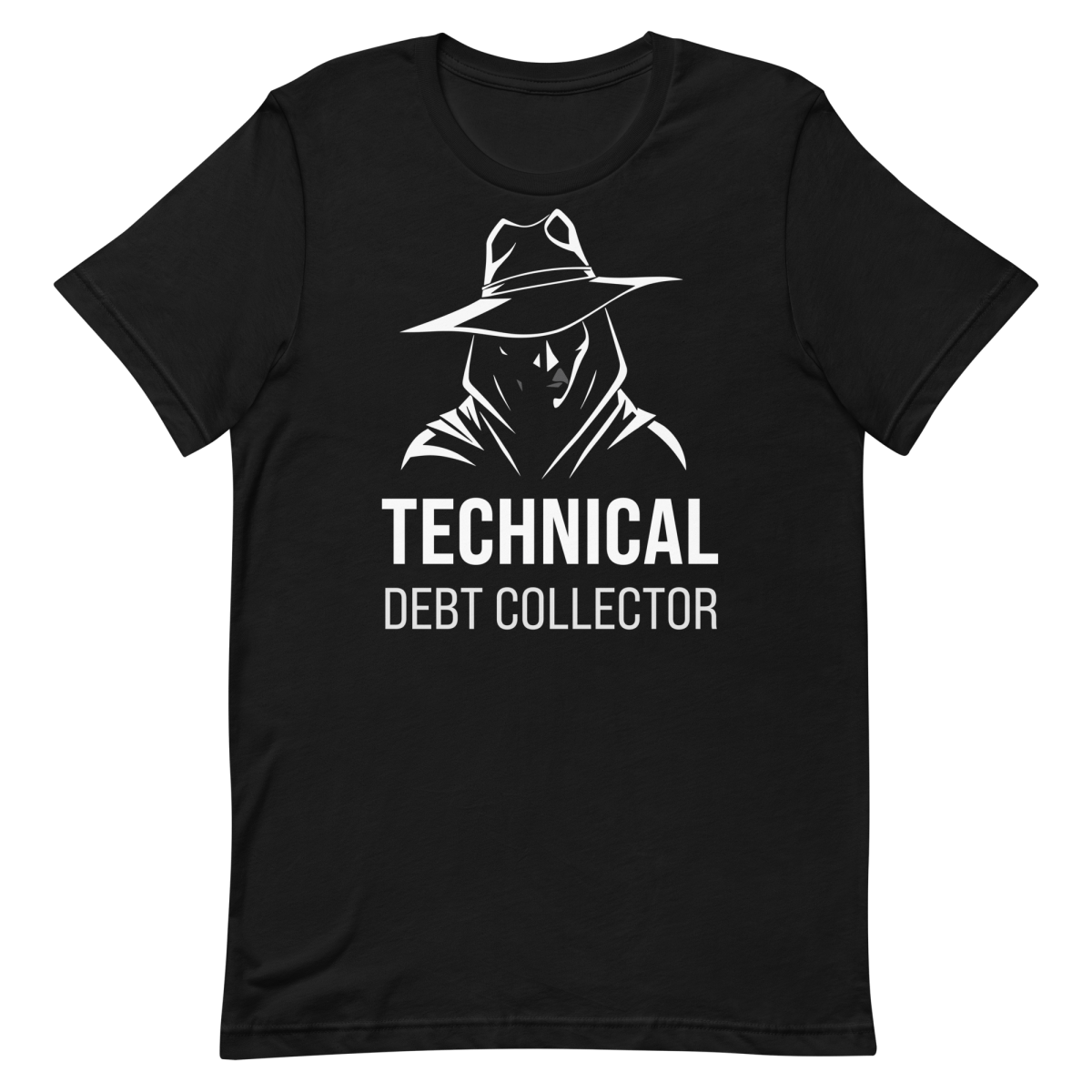 Tech Debt Collector cartoon clever coding - Developer T-shirt - techmerch.io