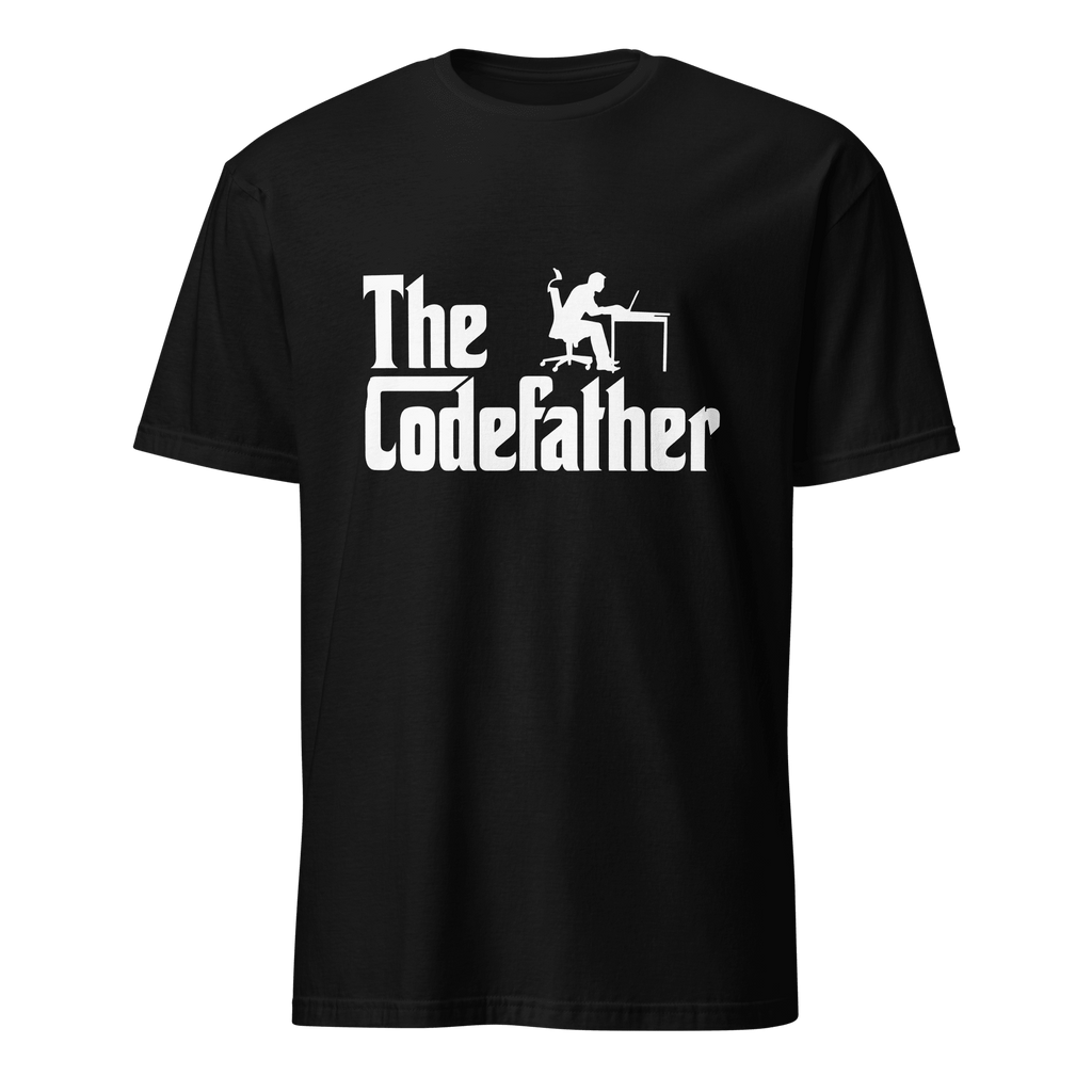 The Codefather cartoon deadpan full - search the codefather - Developer T-shirt - techmerch.io