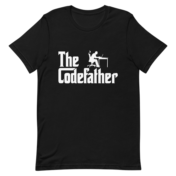 The Codefather cartoon clever developer - Developer T-shirt - techmerch.io