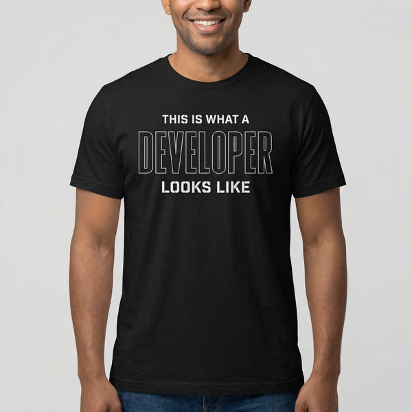 This Is A Developer full - search this is what a developer looks like statement - Developer T-shirt - techmerch.io