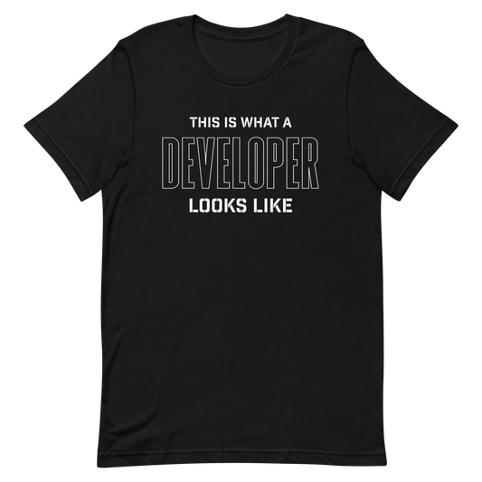 This Is A Developer developer jobtitel relatable - Developer T-shirt - techmerch.io