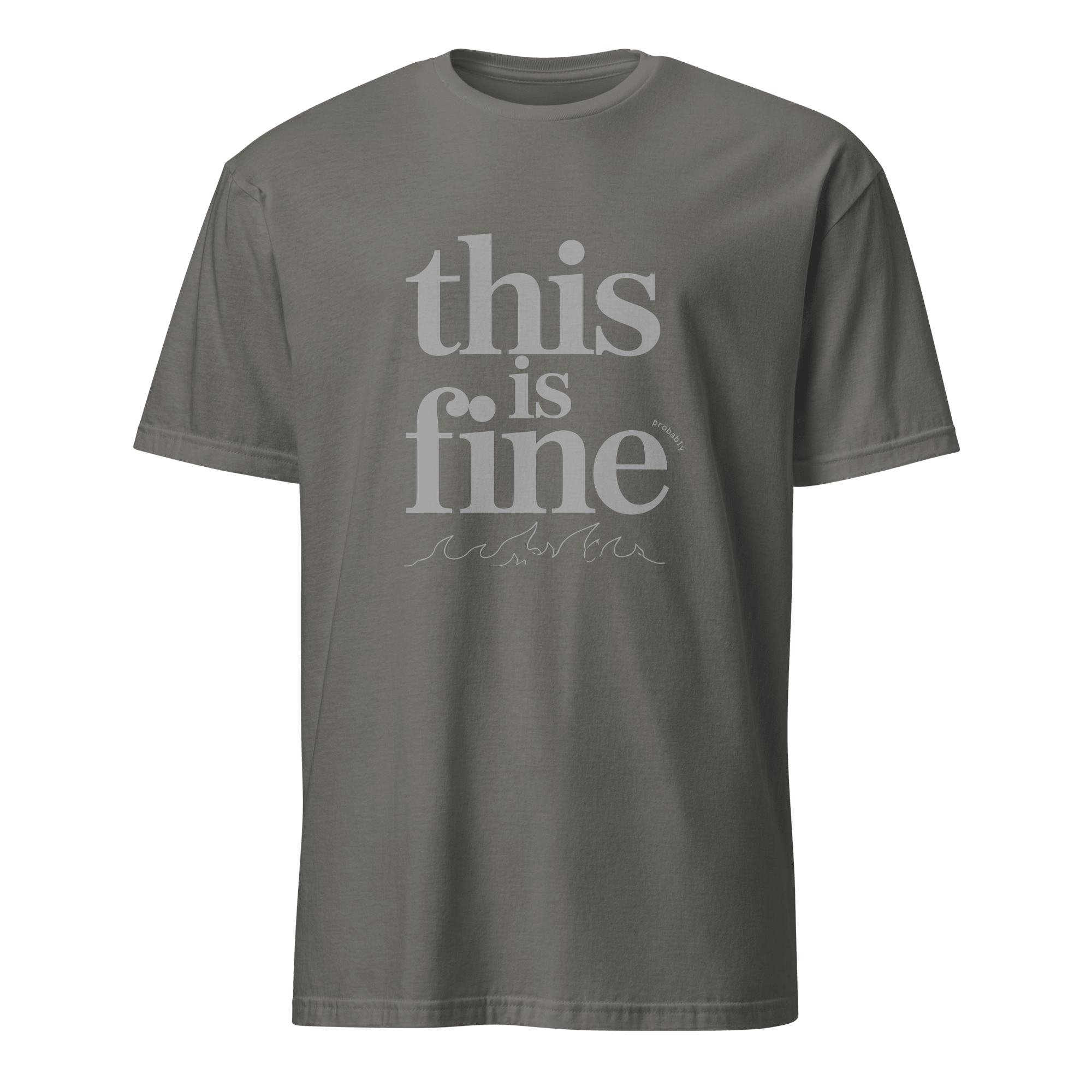 This Is Fine Probably bugs code deadpan - Developer T-shirt - techmerch.io