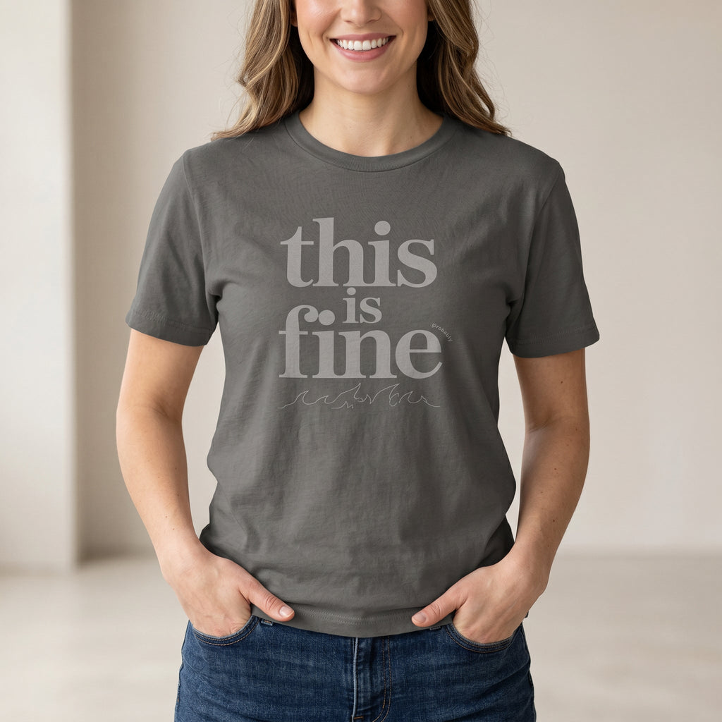 This Is Fine Probably bugs code deadpan - Developer T-shirt - techmerch.io