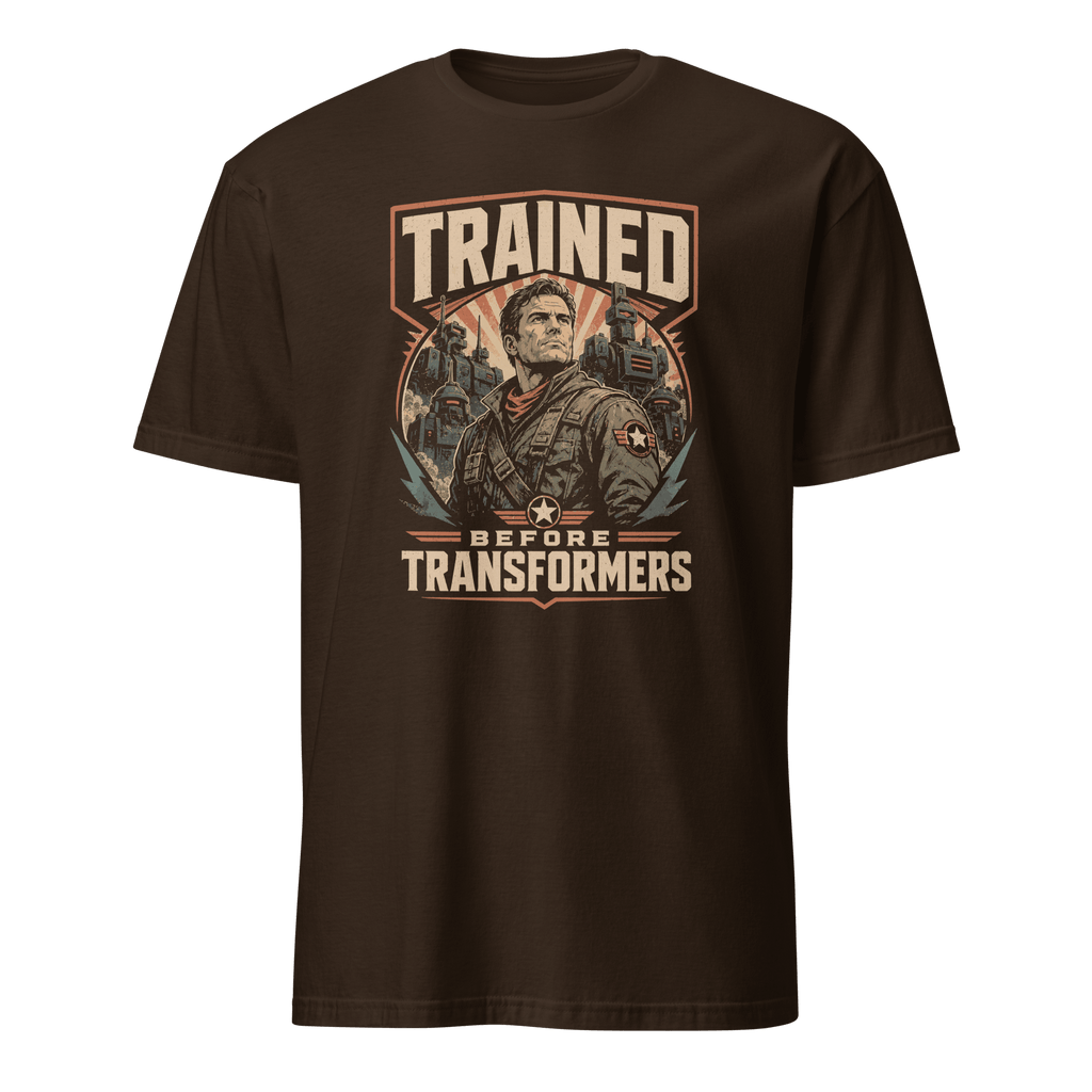 Trained Before Transformers ai automation deadpan - Developer T-shirt - techmerch.io