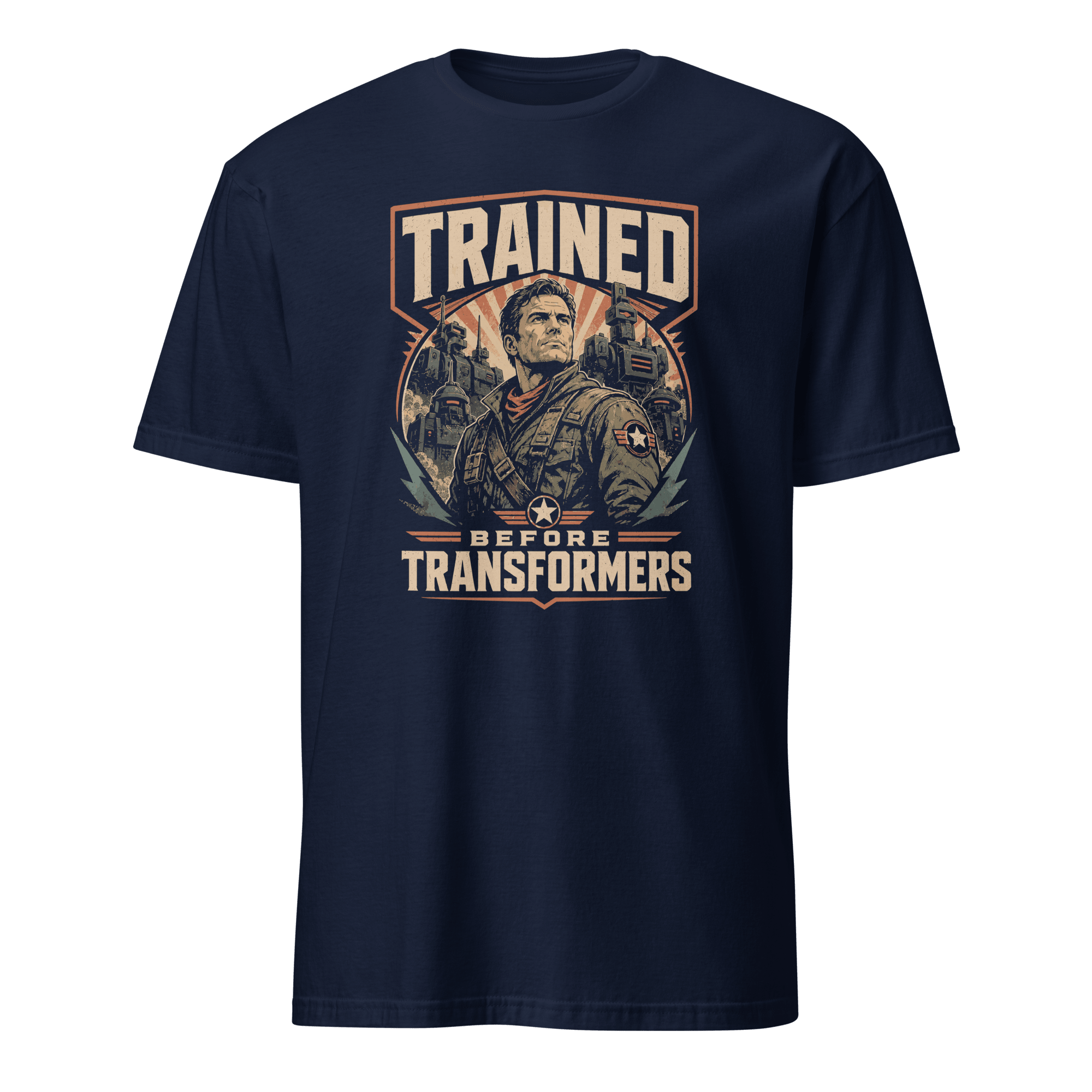 Trained Before Transformers ai automation deadpan - Developer T-shirt - techmerch.io