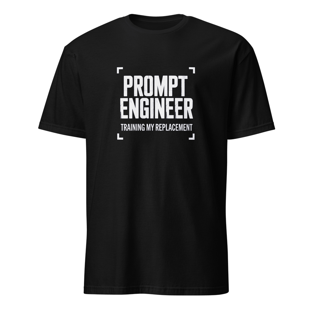 Training My LLM ai full-search prompt engineer training my replacement statement - Developer T-shirt - techmerch.io