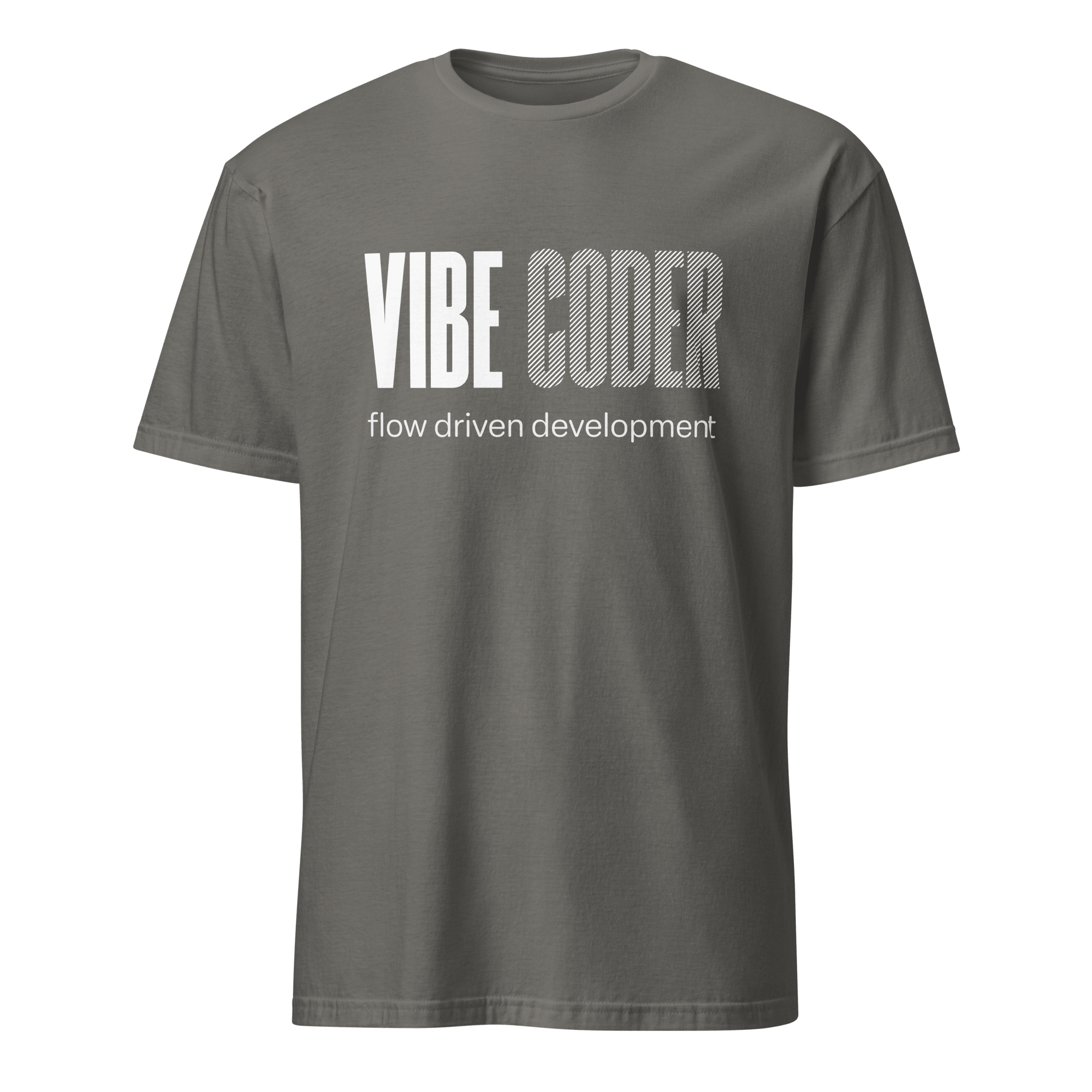 Vibe Coder ai full - search vibe coder flow driven development statement - Developer T-shirt - techmerch.io