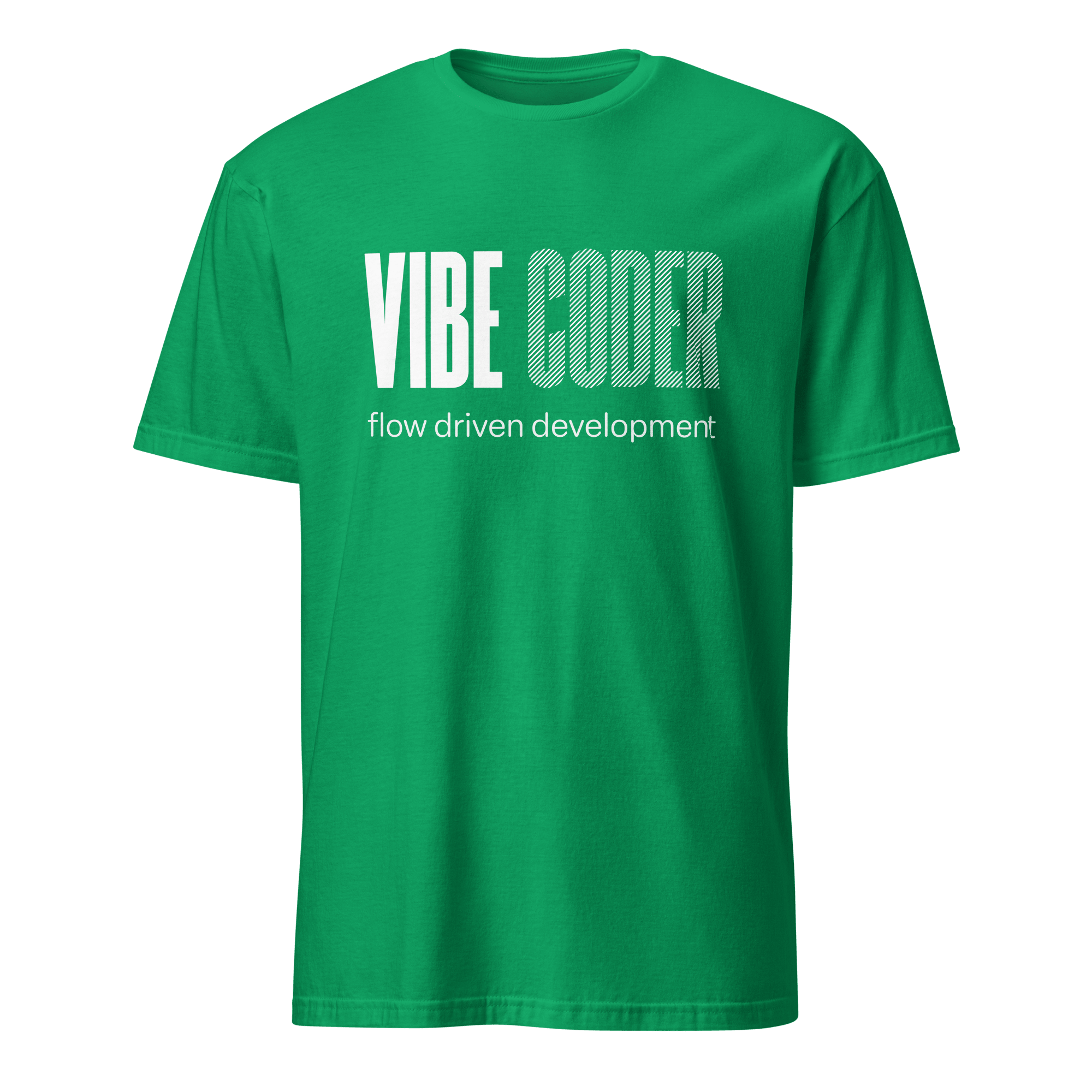 Vibe Coder ai full - search vibe coder flow driven development statement - Developer T-shirt - techmerch.io