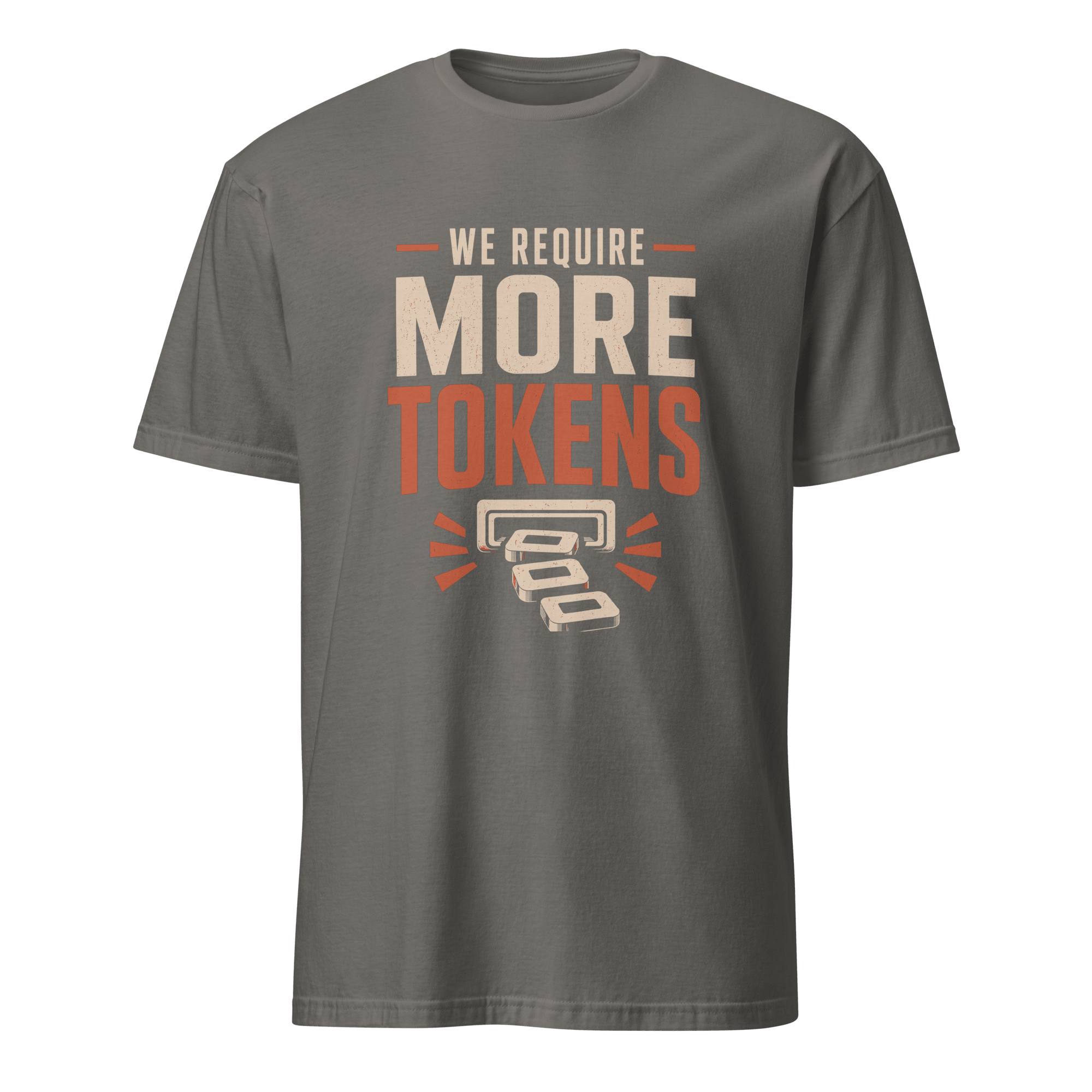We Require More Tokens ai automation full-search We Require More Tokens - Developer T-shirt - techmerch.io