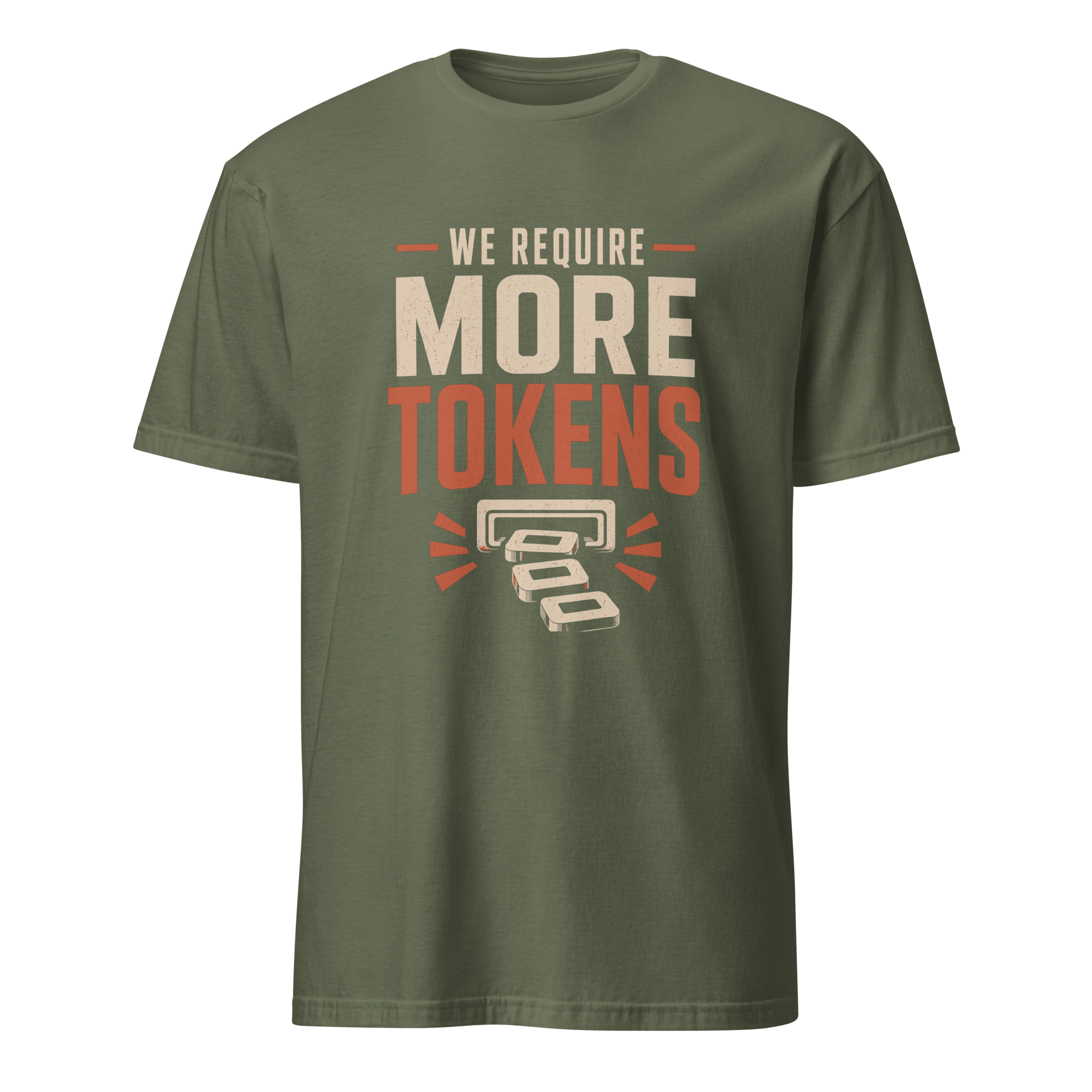 We Require More Tokens ai automation full-search We Require More Tokens - Developer T-shirt - techmerch.io