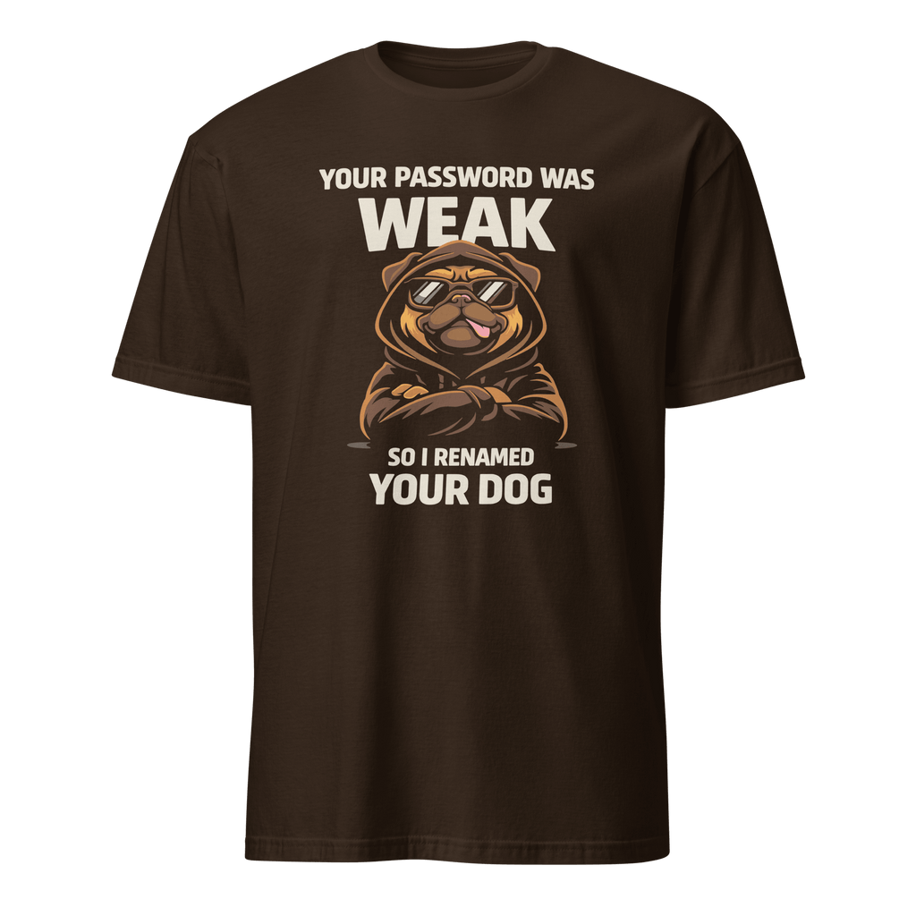 Weak Pass Rename Dog cartoon full - search your password was weak so i renamed your dog hot - Developer T-shirt - techmerch.io