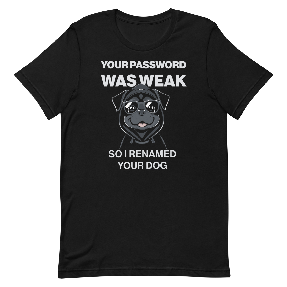 Weak Pass Rename Dog cartoon clever developer - Developer T-shirt - techmerch.io