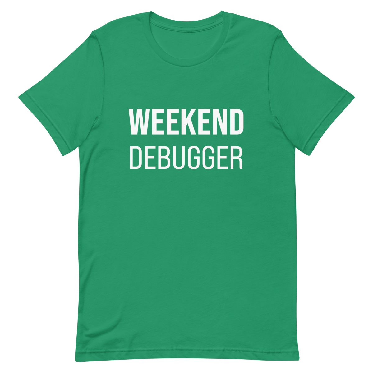 Weekend Debugger debugging developer overtime - Developer T-shirt - techmerch.io