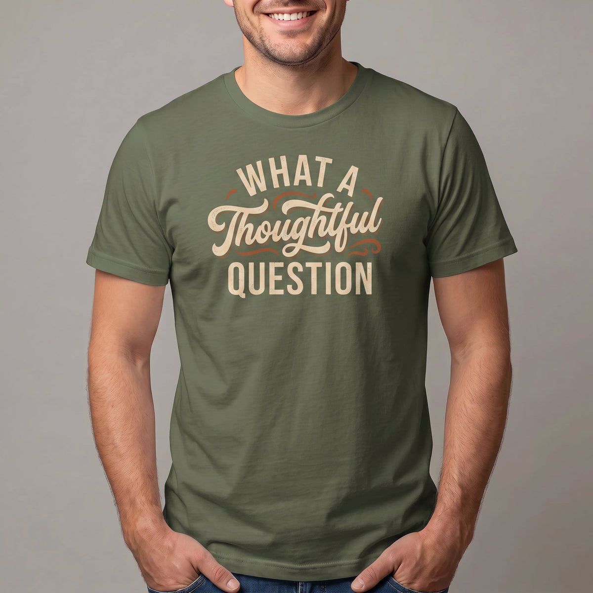 What A Thoughtful Question ai full-search What A Thoughtful Question new - Developer T-shirt - techmerch.io