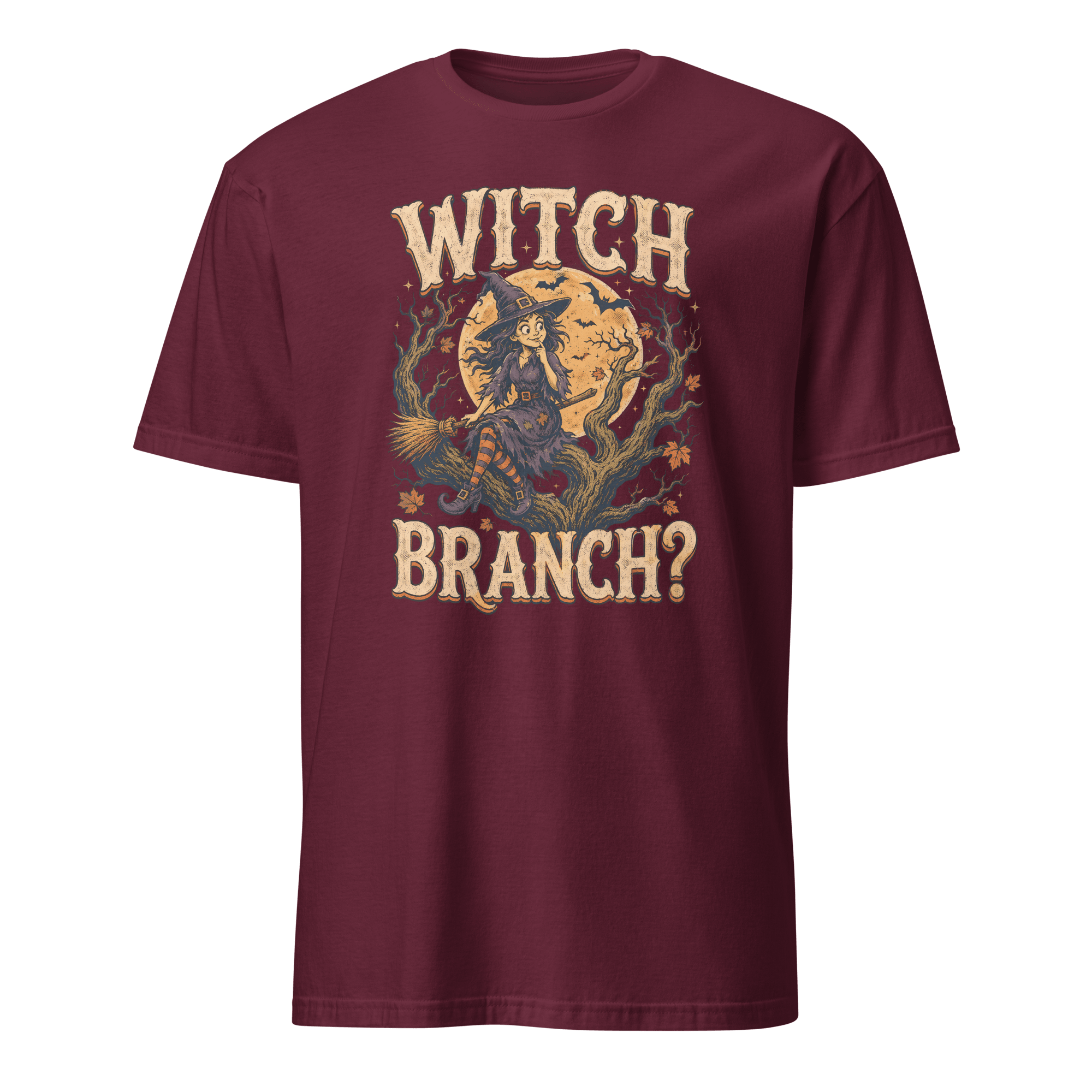 Witch Branch? cartoon deadpan full-search Witch Branch - Developer T-shirt - techmerch.io