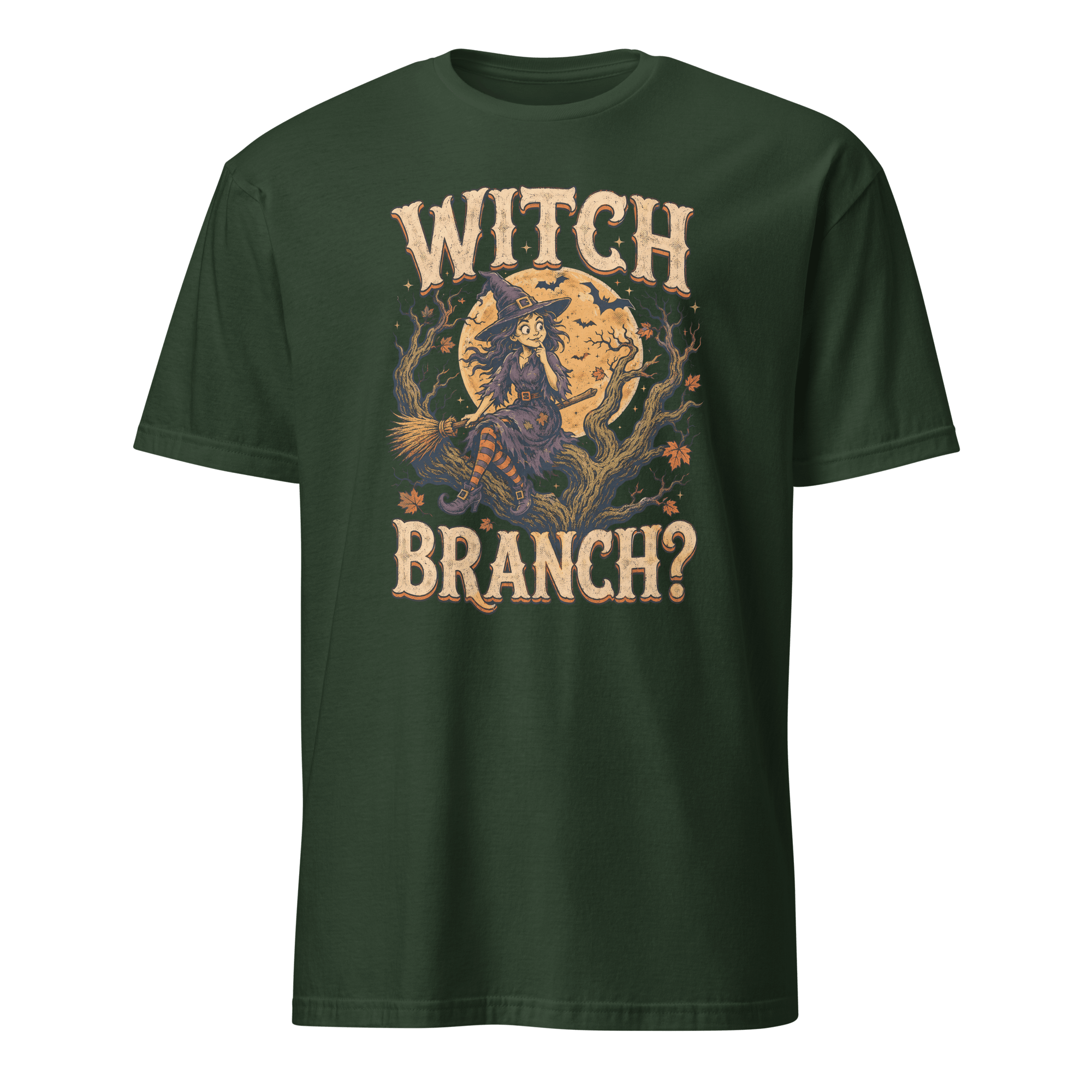 Witch Branch? cartoon deadpan full-search Witch Branch - Developer T-shirt - techmerch.io