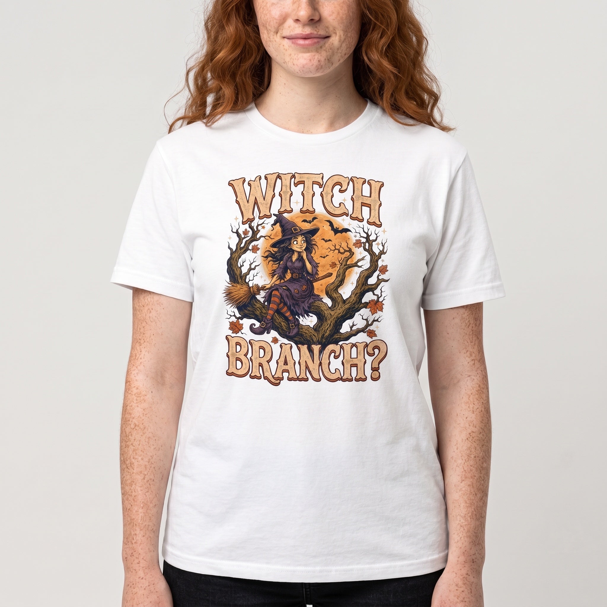 Witch Branch? cartoon deadpan full-search Witch Branch - Developer T-shirt - techmerch.io