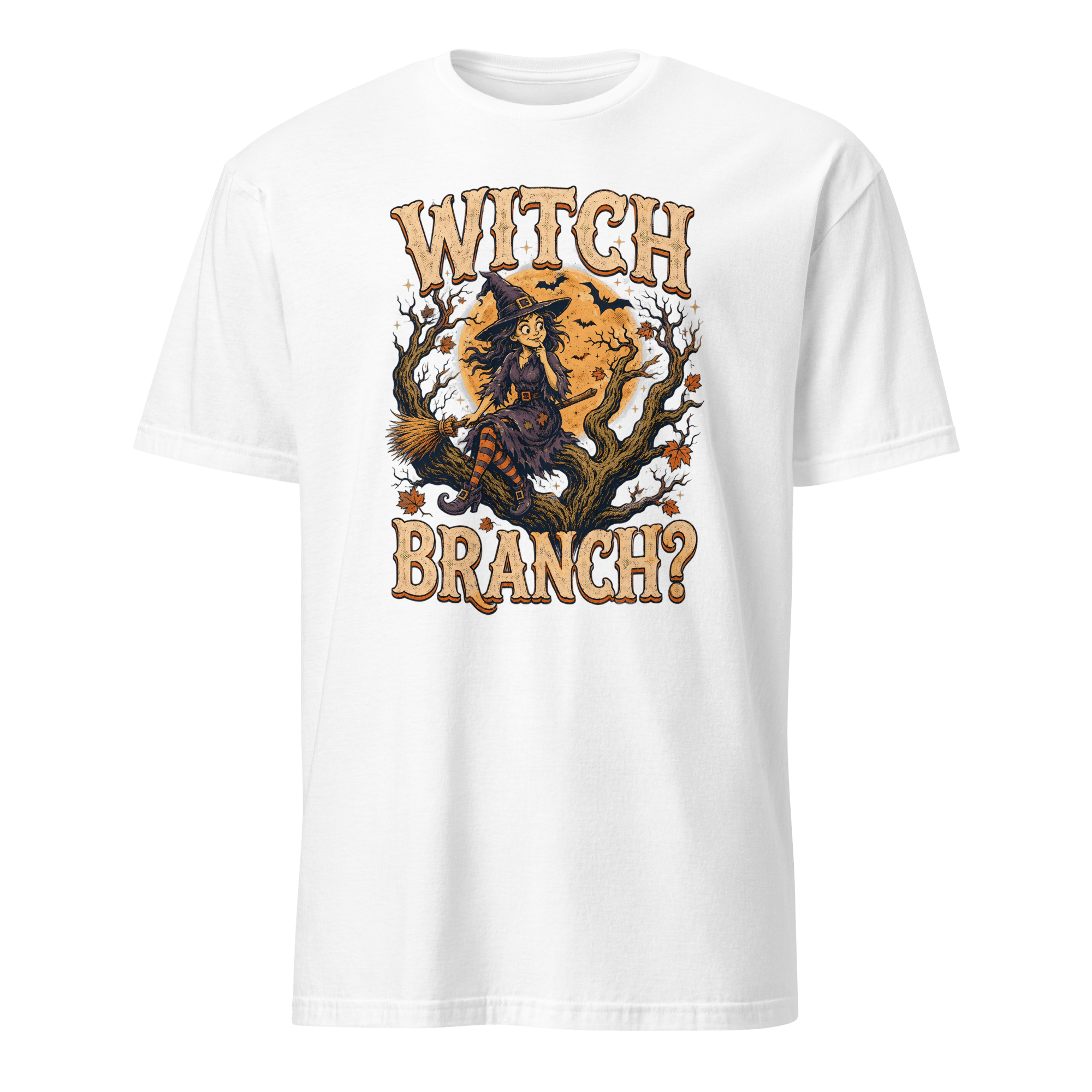 Witch Branch? cartoon deadpan full-search Witch Branch - Developer T-shirt - techmerch.io