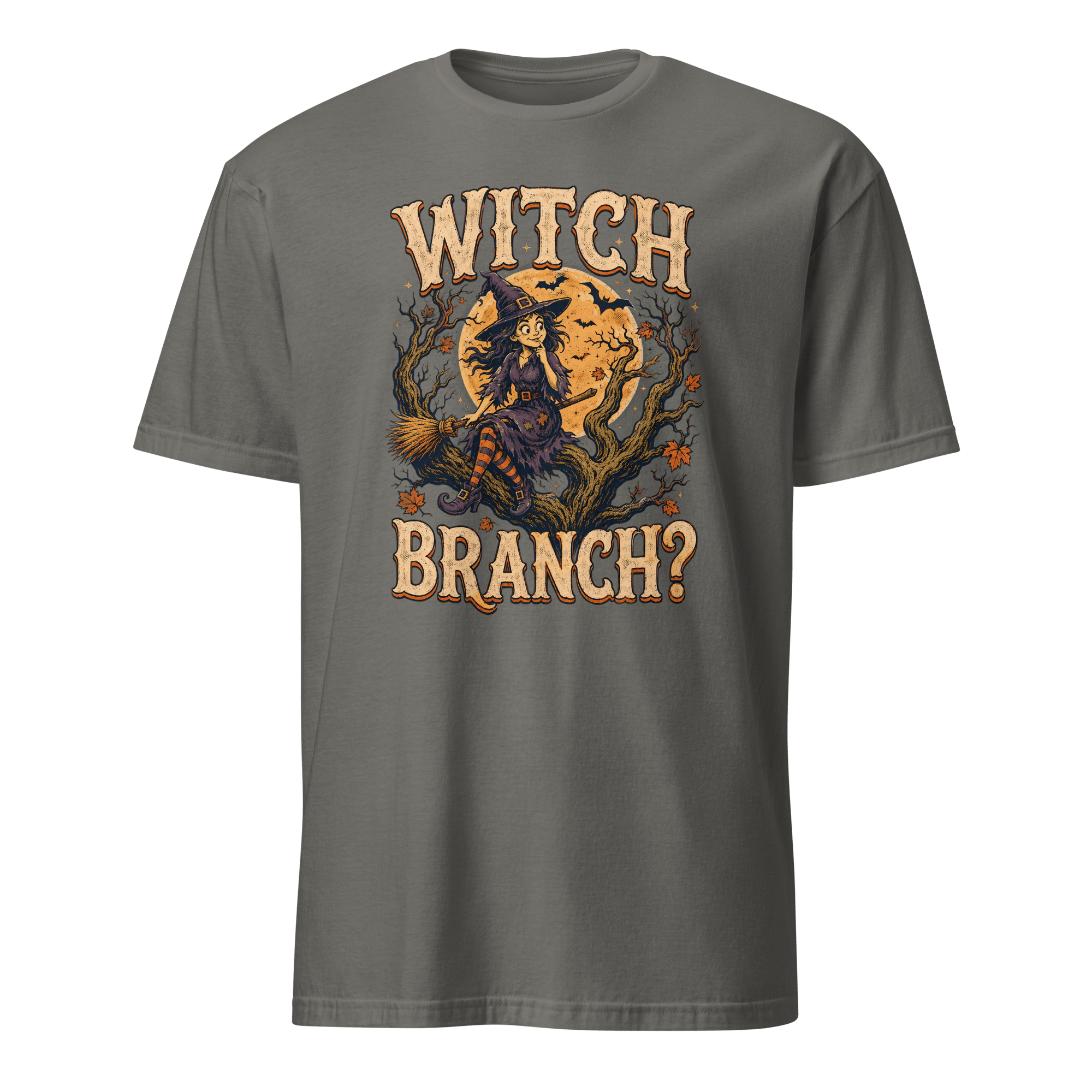 Witch Branch? cartoon deadpan full-search Witch Branch - Developer T-shirt - techmerch.io