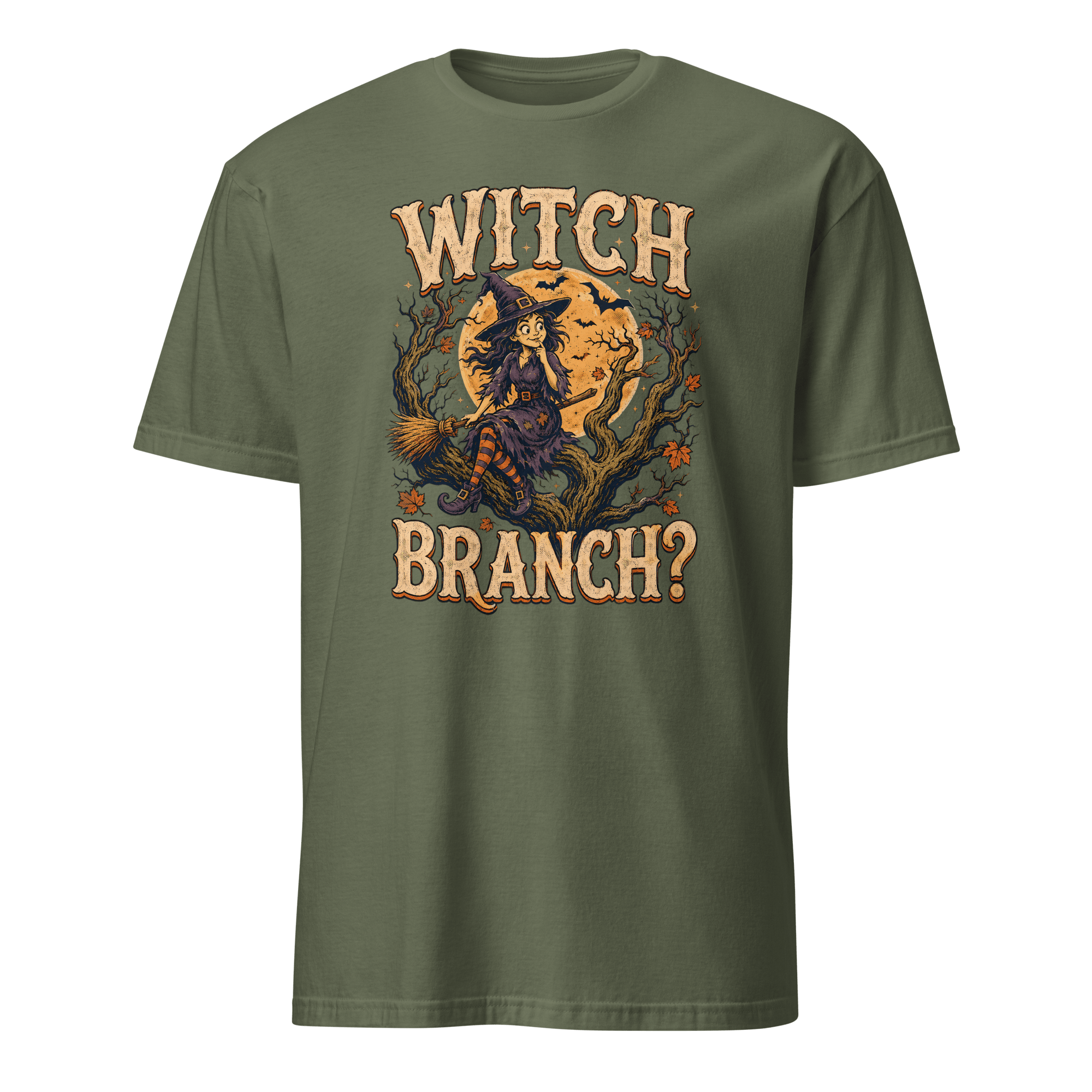 Witch Branch? cartoon deadpan full-search Witch Branch - Developer T-shirt - techmerch.io