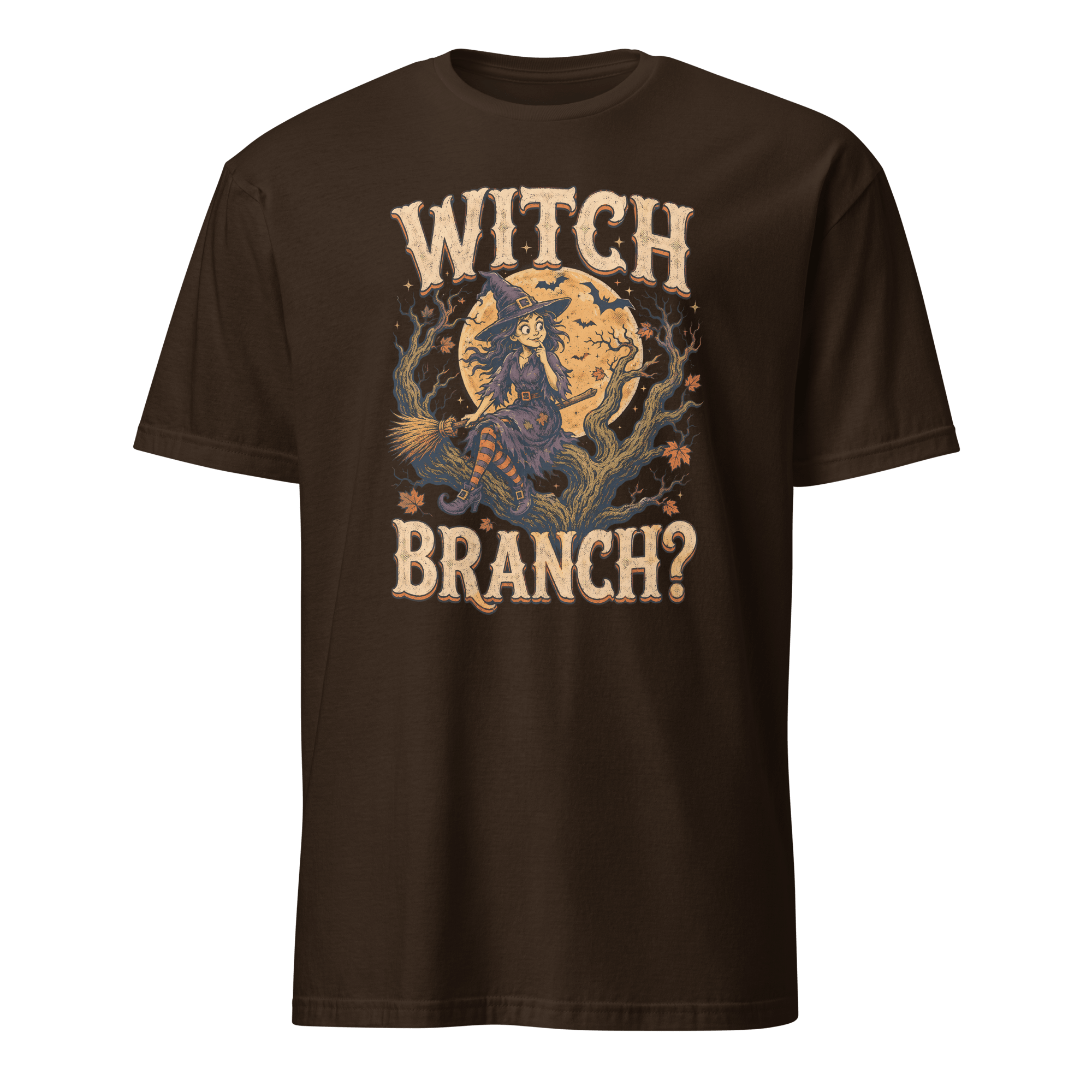 Witch Branch? cartoon deadpan full-search Witch Branch - Developer T-shirt - techmerch.io