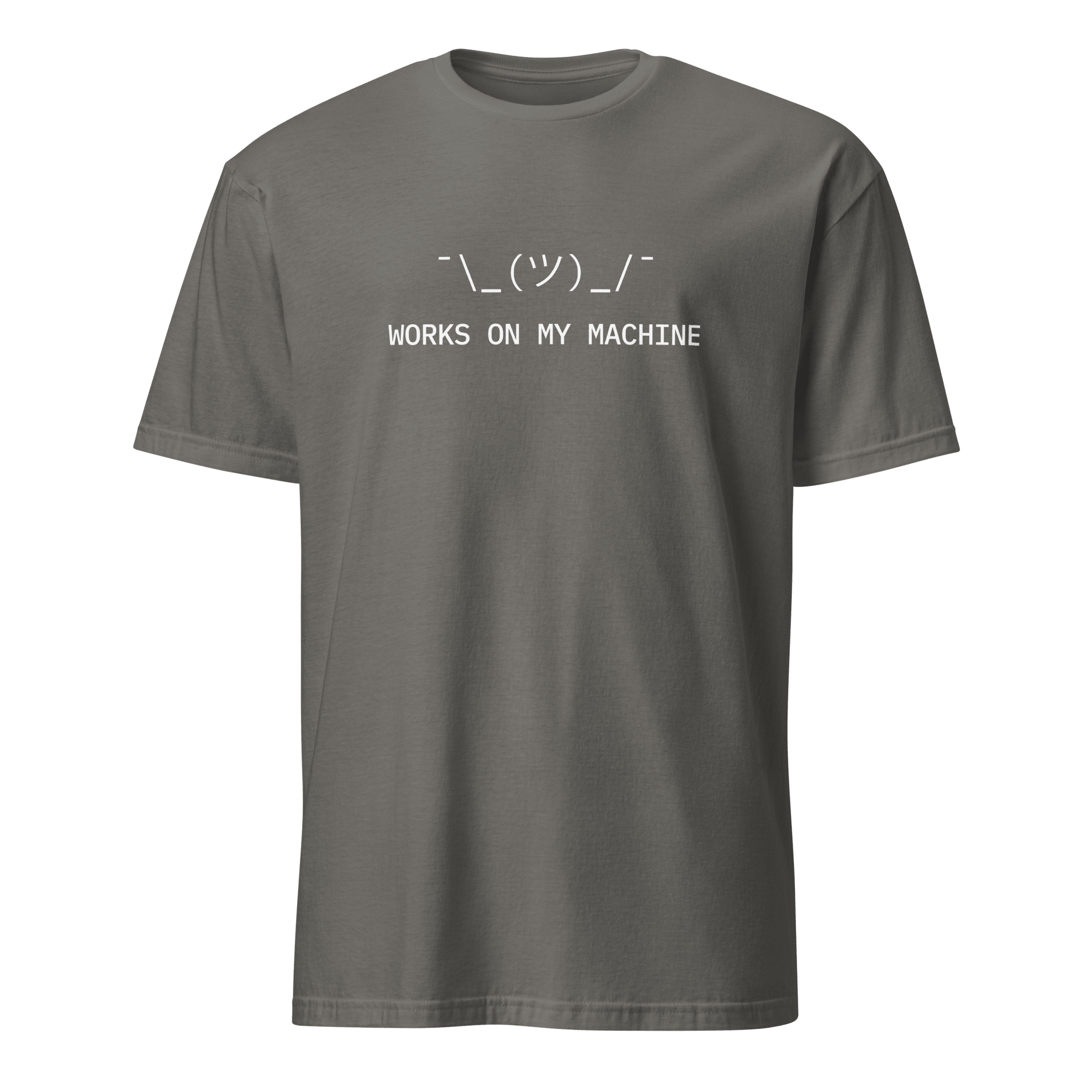 Works On My Machine deployment full-search works on my machine shrug hot - Developer T-shirt - techmerch.io