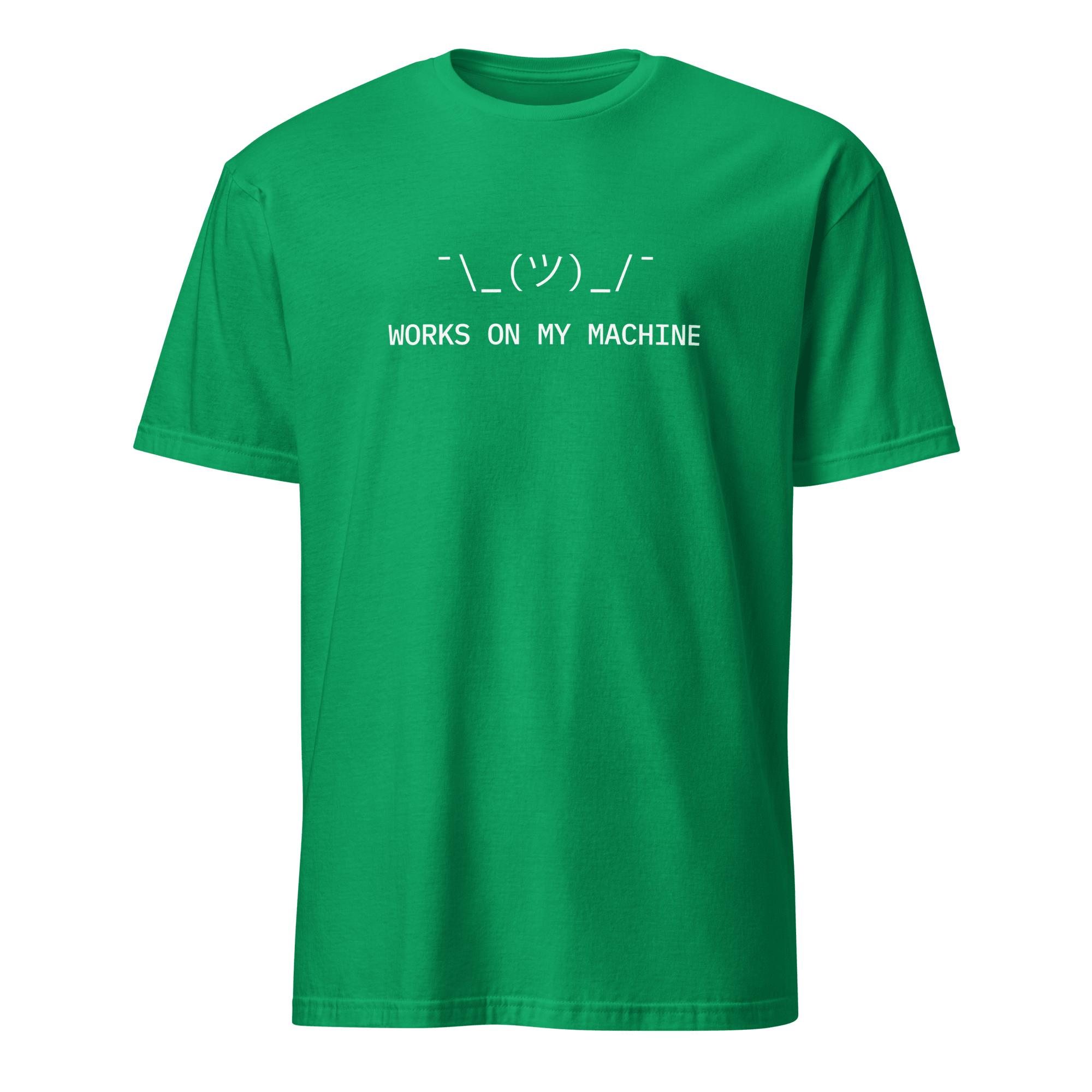 Works On My Machine deployment full-search works on my machine shrug hot - Developer T-shirt - techmerch.io