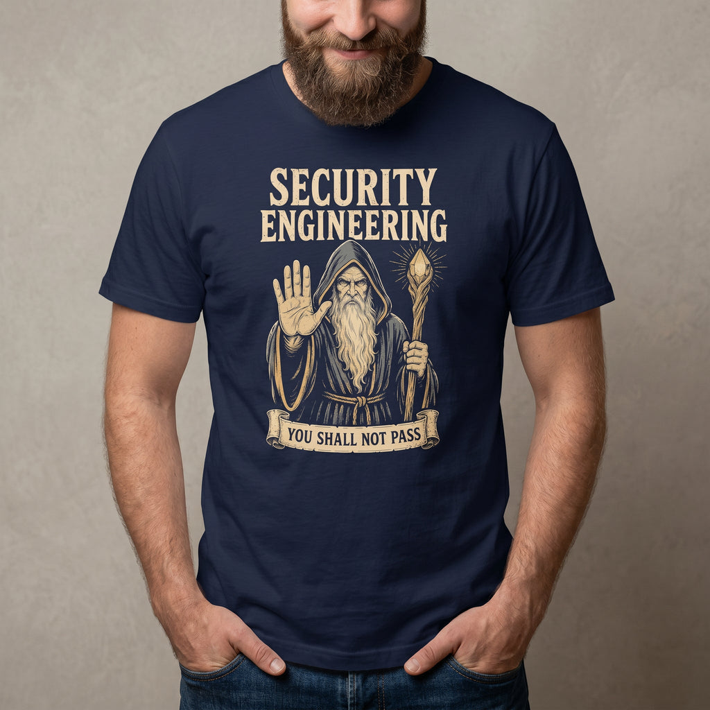 You Shall Not Pass satire security statement - Developer T-shirt - techmerch.io
